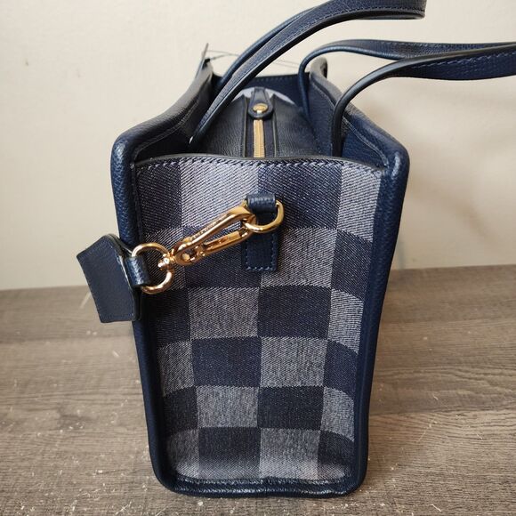 Karl Lagerfeld Paris Bag Maybelle Checkered Satchel Crossbody Pouch Karl Cat - Picture 8 of 13